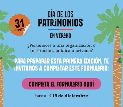 Día de los Patrimonios de Niñas, Niños y Adolescentes de verano se realizará el 31 de enero