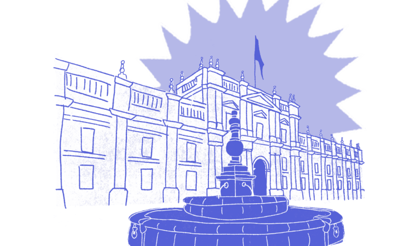 Frontis del Palacio de La Moneda