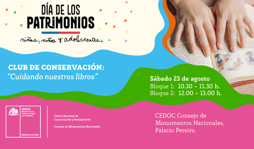 Afiche "Club de Conservación: cuidando nuestros libros" / CNCR-CMN