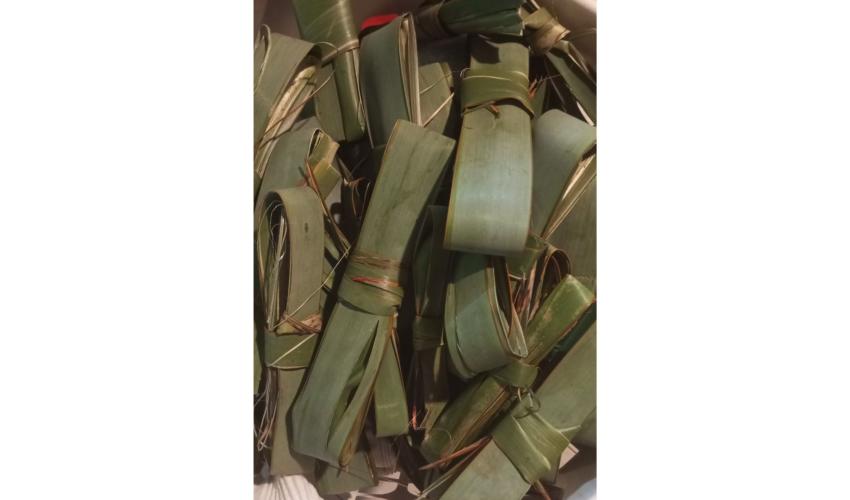 Aquí vemos las distintas formas que podemos darle a la pita o ñocha 