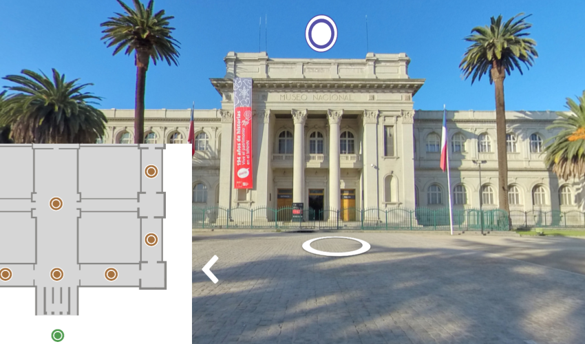 Vista del inicio del recorrido virtual del Museo Nacional de Historia Natural