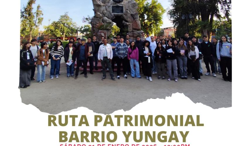 Afiche de la Ruta Patrimonial Barrio Yungay
