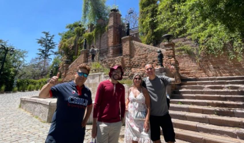 Visitantes en Cerro Santa Lucía