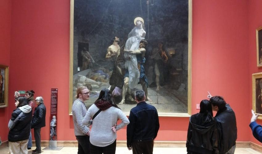 Fotografía del Salón capitular del museo palacio Vergara