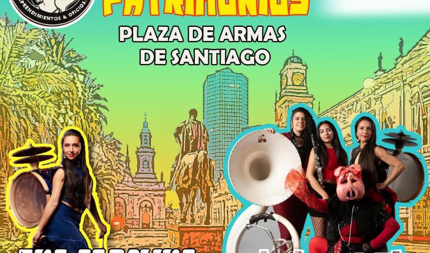 Dia de los Patrimonios de Verano en Plaza de Armas, Santiago centro. Metro Plaza de Armas. Estaremos con Feria de Diseñadores en calle Monjitas con Plaza de Armas, a la salida del Metro, Banda La Inquieta se presentara en el Odeón de de Plaza de Armas, al costado de la Feria.